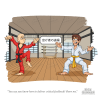 Cartoon Karate Dojo