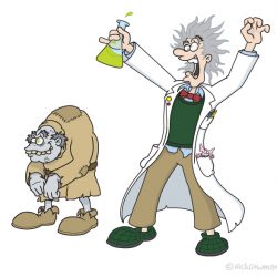 Mad Scientist Cartoon