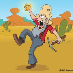 Cartoon Gold Prospector