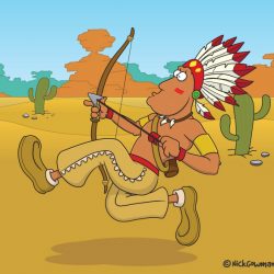 Cartoon Native American