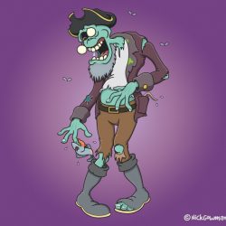 Zombie Pirate Cartoon