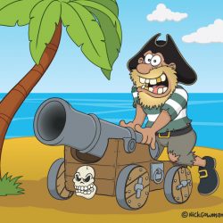 Pirate Cannon Cartoon