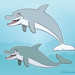 Cartoon Dolphins