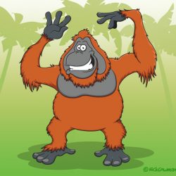 Cartoon Orangutan
