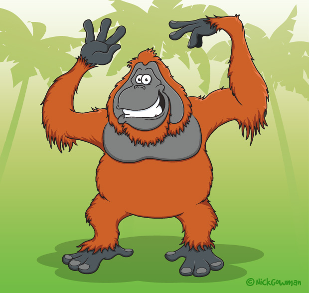 Cartoon Orangutan