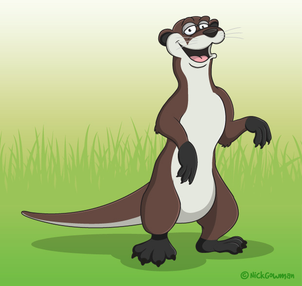 Cartoon Otter