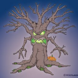 Spooky Tree Cartoon