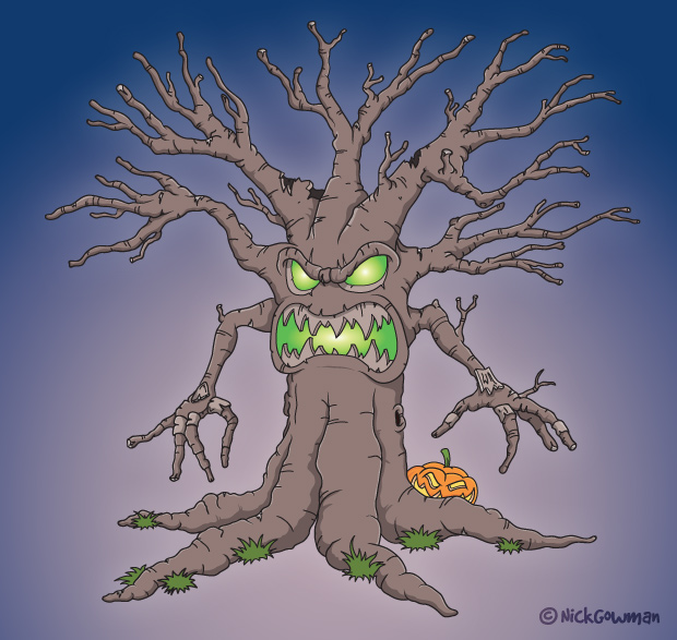 Spooky Tree Cartoon