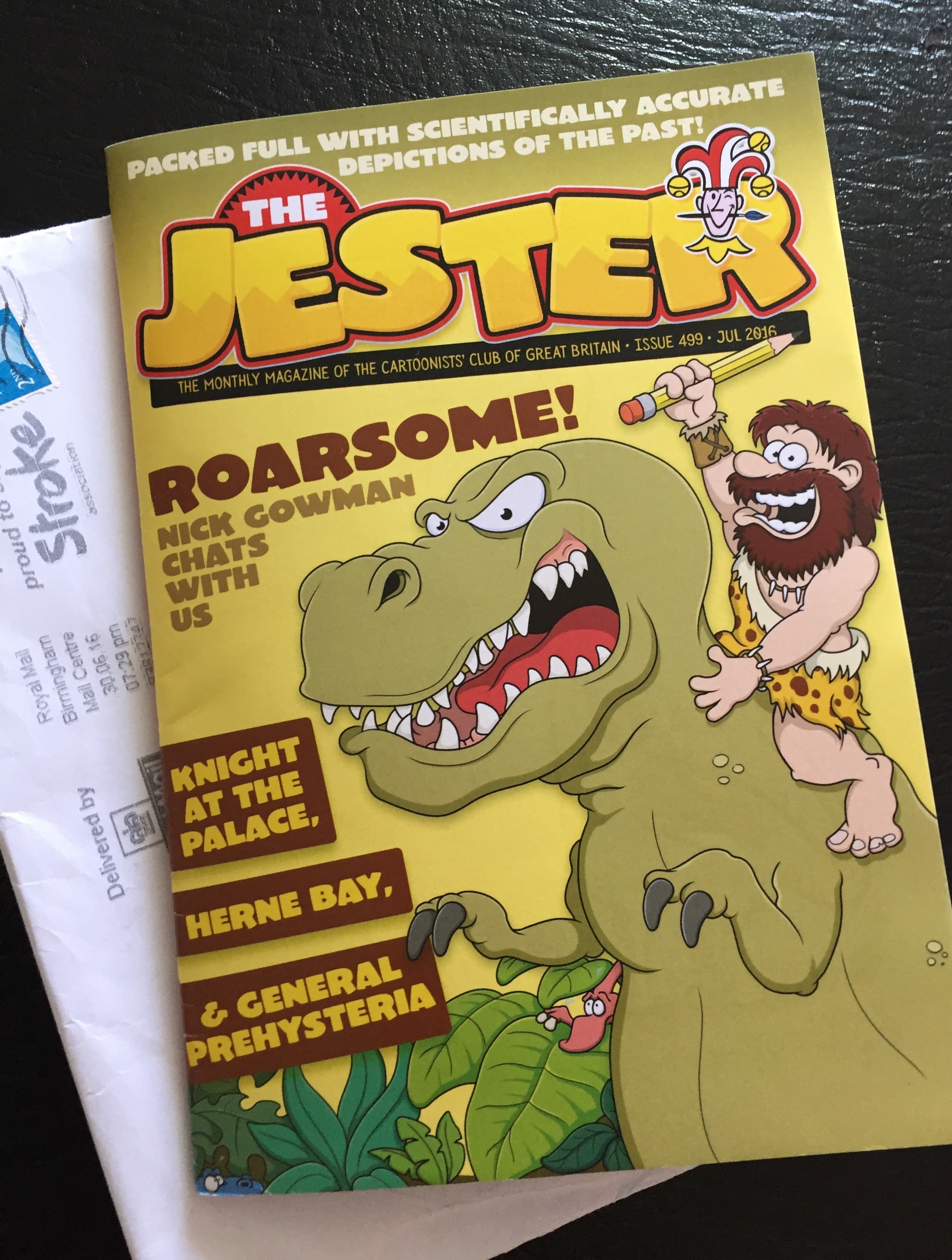 Cartoon Dinosaur on Jester Magazine