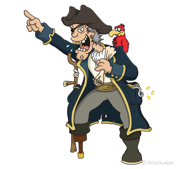 Cartoon pirates | Pirate cartoon characters, plundering the high seas!