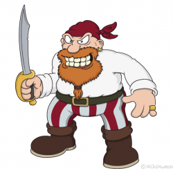 Fierce Cartoon Pirate