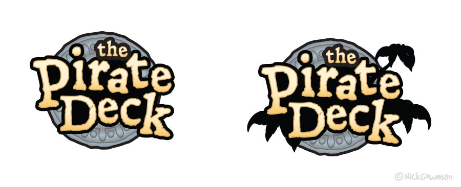 Pirate lettering ideas on doubloons