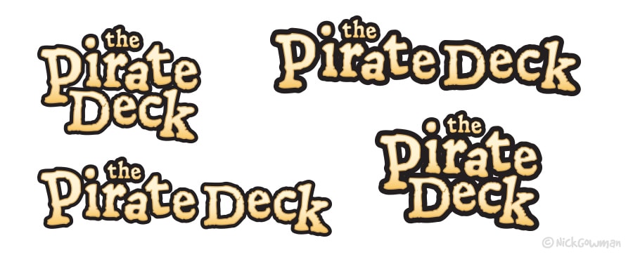 further pirate lettering development
