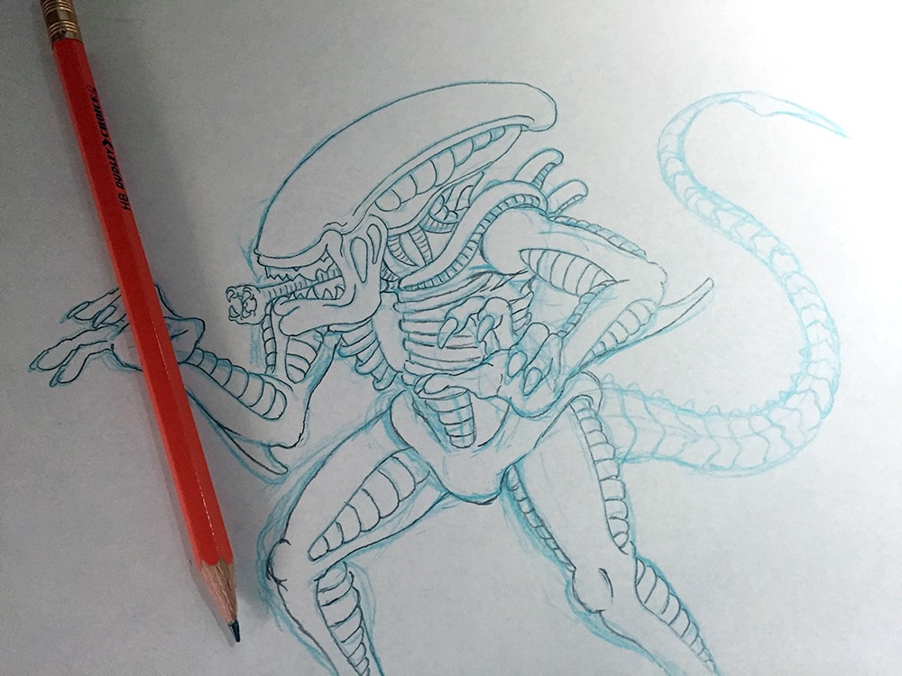 Alien day Xenomorph sketch