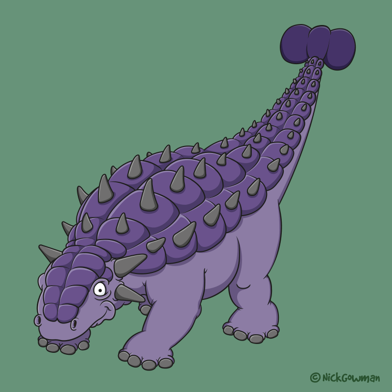 cartoon Ankylosaurus