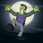 Cartoon Frankenstein | Fun Halloween Cartoon Monster