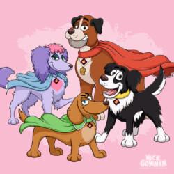 Barkable dog cartoon mascots