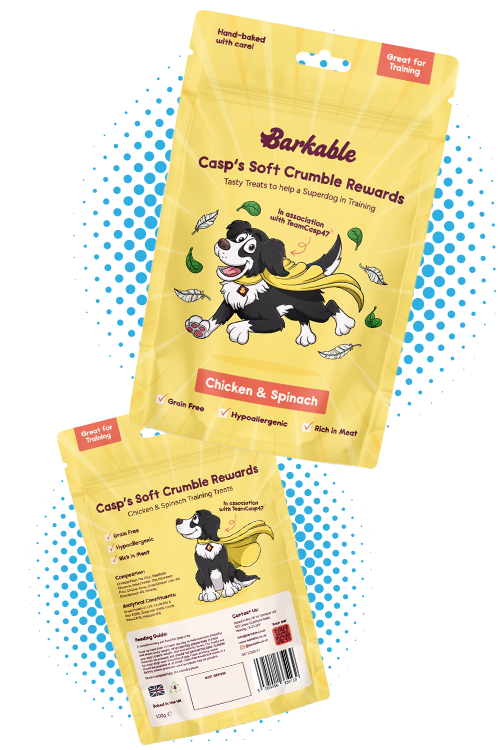 Barkable Dog Treats Barkable dog treats package design