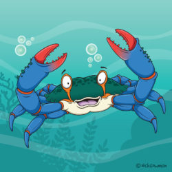 blue crab cartoon