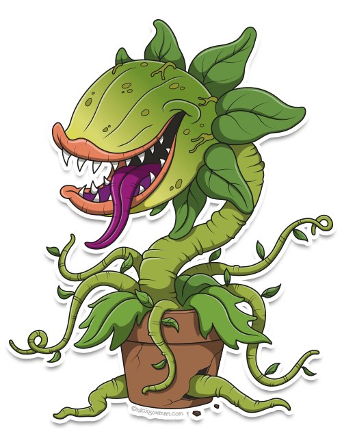 Cartoon Carnivorous Plant