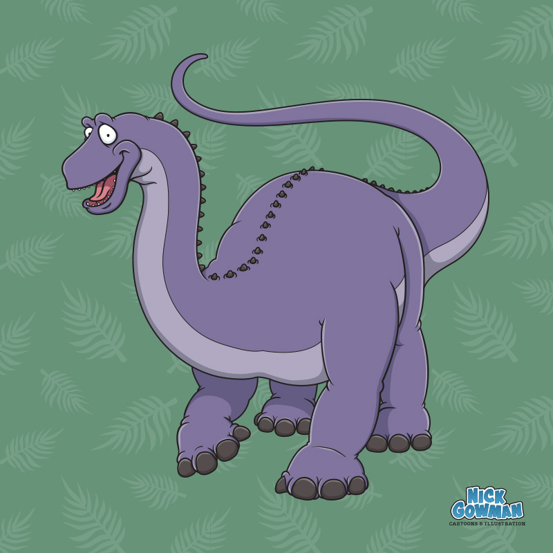 cartoon cetiosaurus dinosaur