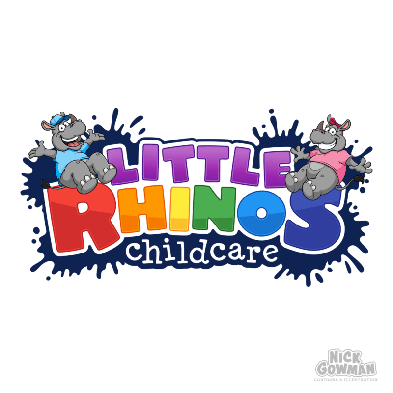 Cartoon Childcare Logo Design