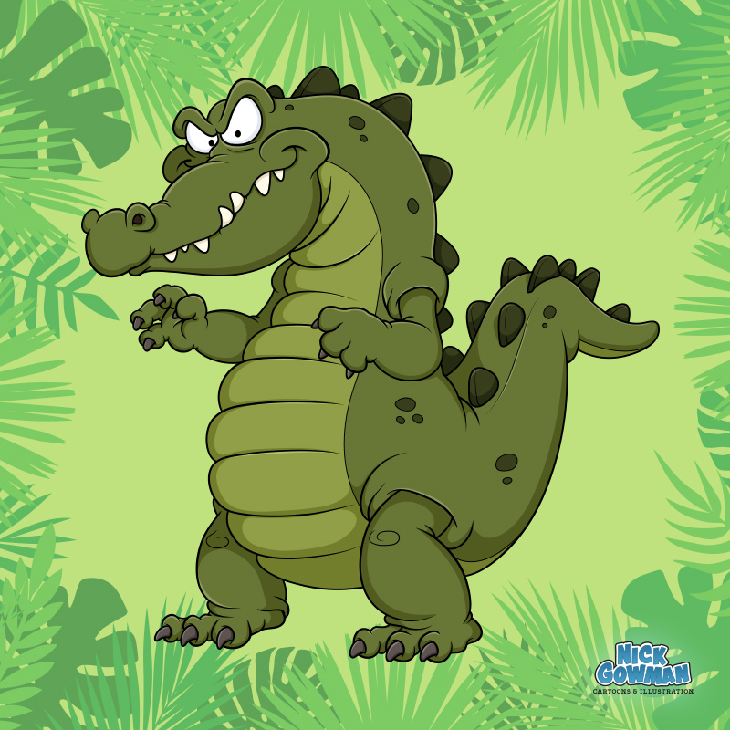 cartoon crocodile