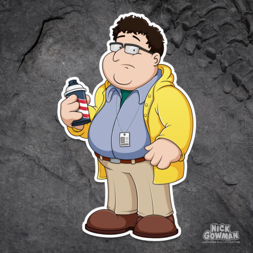 Cartoon Dennis Nedry