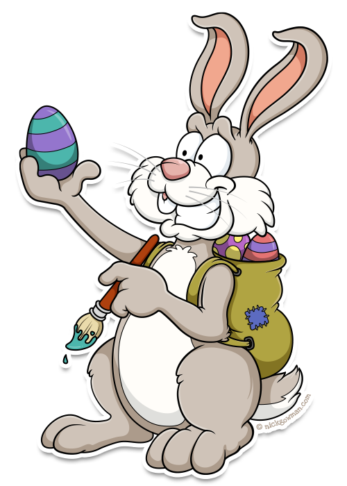 cartoon easter bunny cartoonist for hire