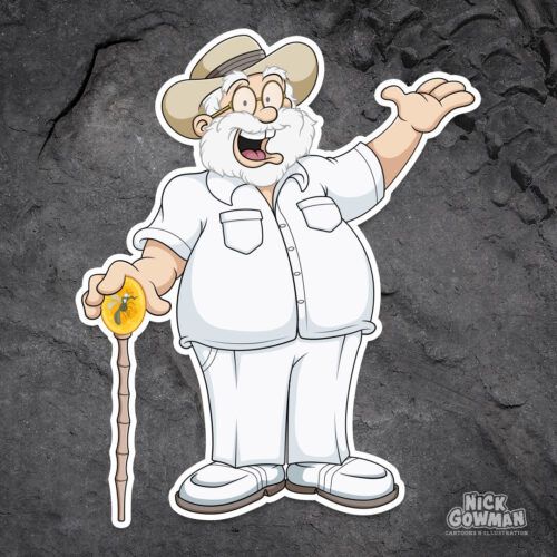 Cartoon John Hammond