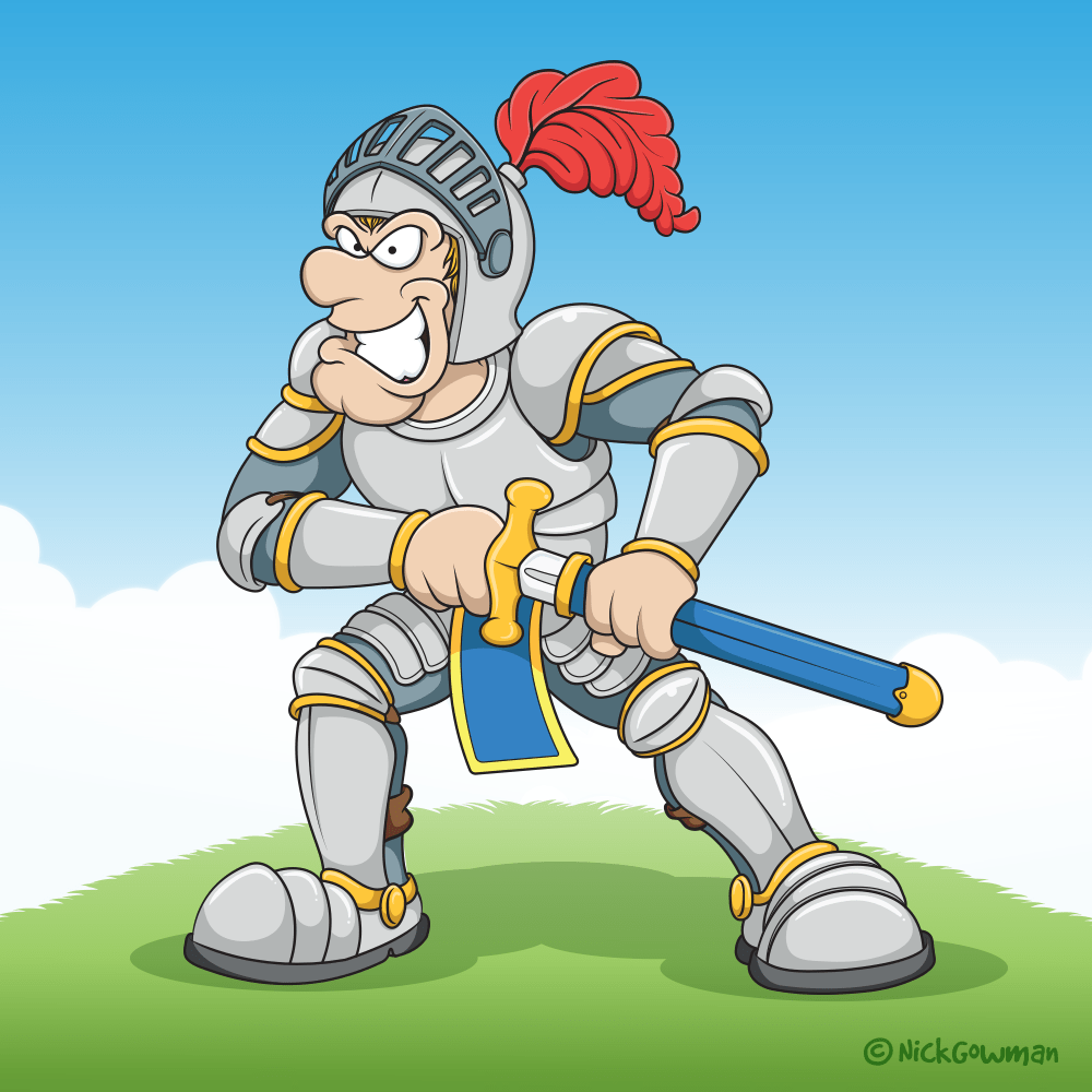 Cartoon knight sales