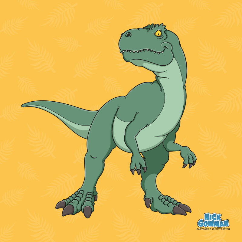 cartoon megalosaurus