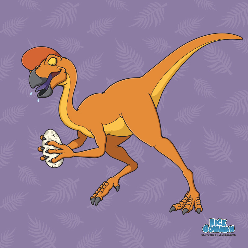 cartoon oviraptor