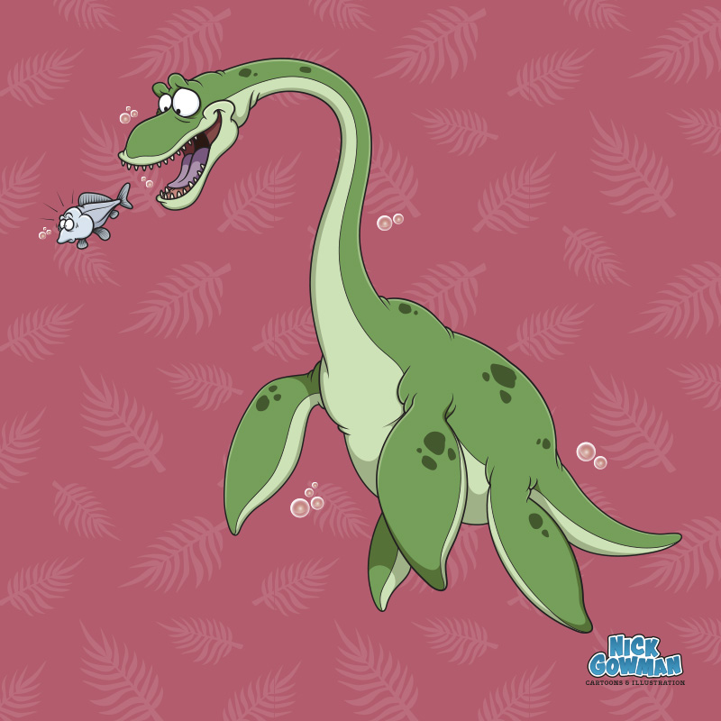 Cartoon Plesiosaurus