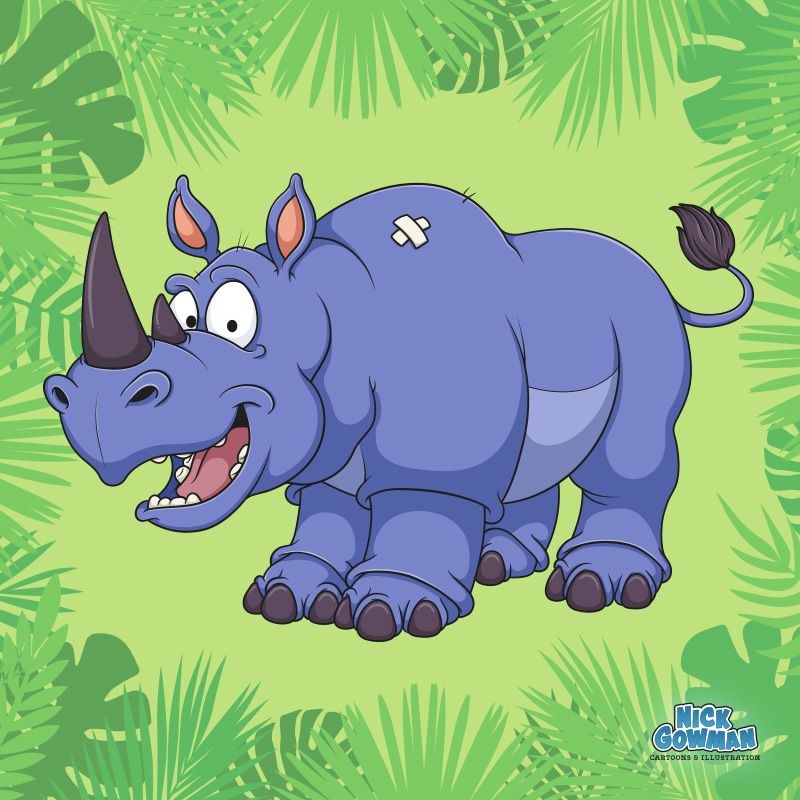 Cartoon Rhino