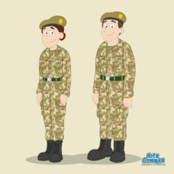 cartoon soldiers