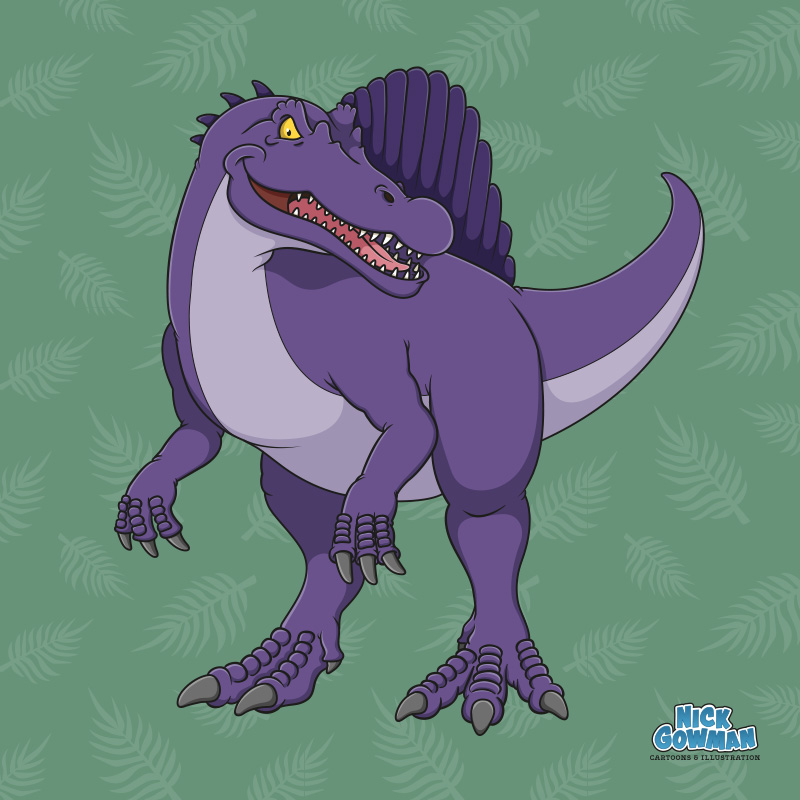 cartoon spinosaurus