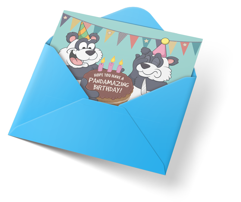 custom cartoon birthday cards