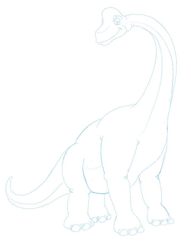  cartoon dinosaur sketch