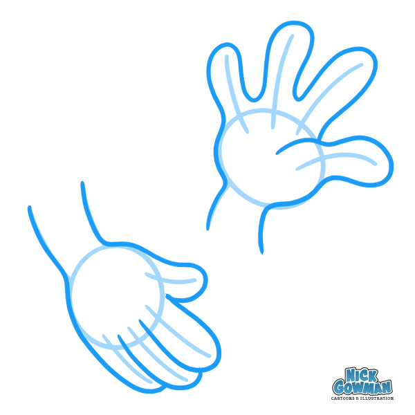 How to draw cartoon hands | A step by step guide to drawing hands by me!
