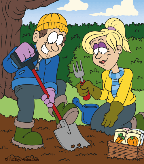 Gardening Cartoon