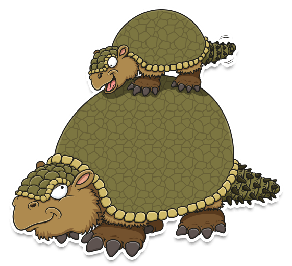 cartoon Glyptodon cartoon Glyptodon