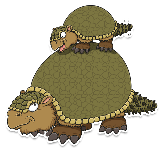 cartoon Glyptodon