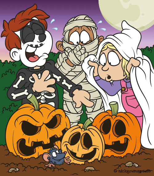 Trick Or Treat Children's Book Illustration