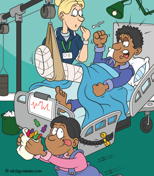 Children's Hospital Book Cartoon