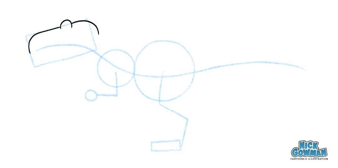 How to draw cartoon dinosaurs step 5