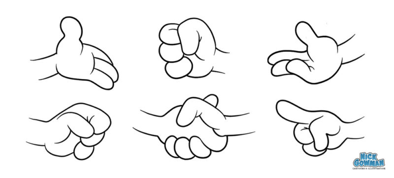 hand cartoon