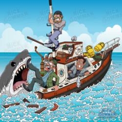 Jaws Cartoon - You're gonna need a bigger boat!