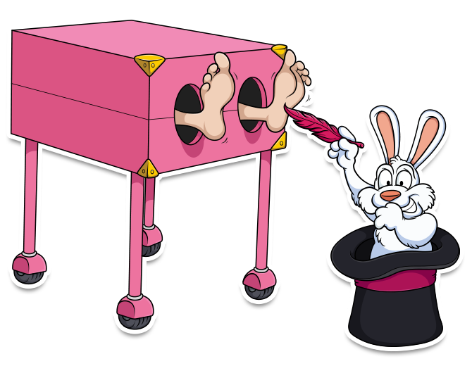 Cartoon magic box